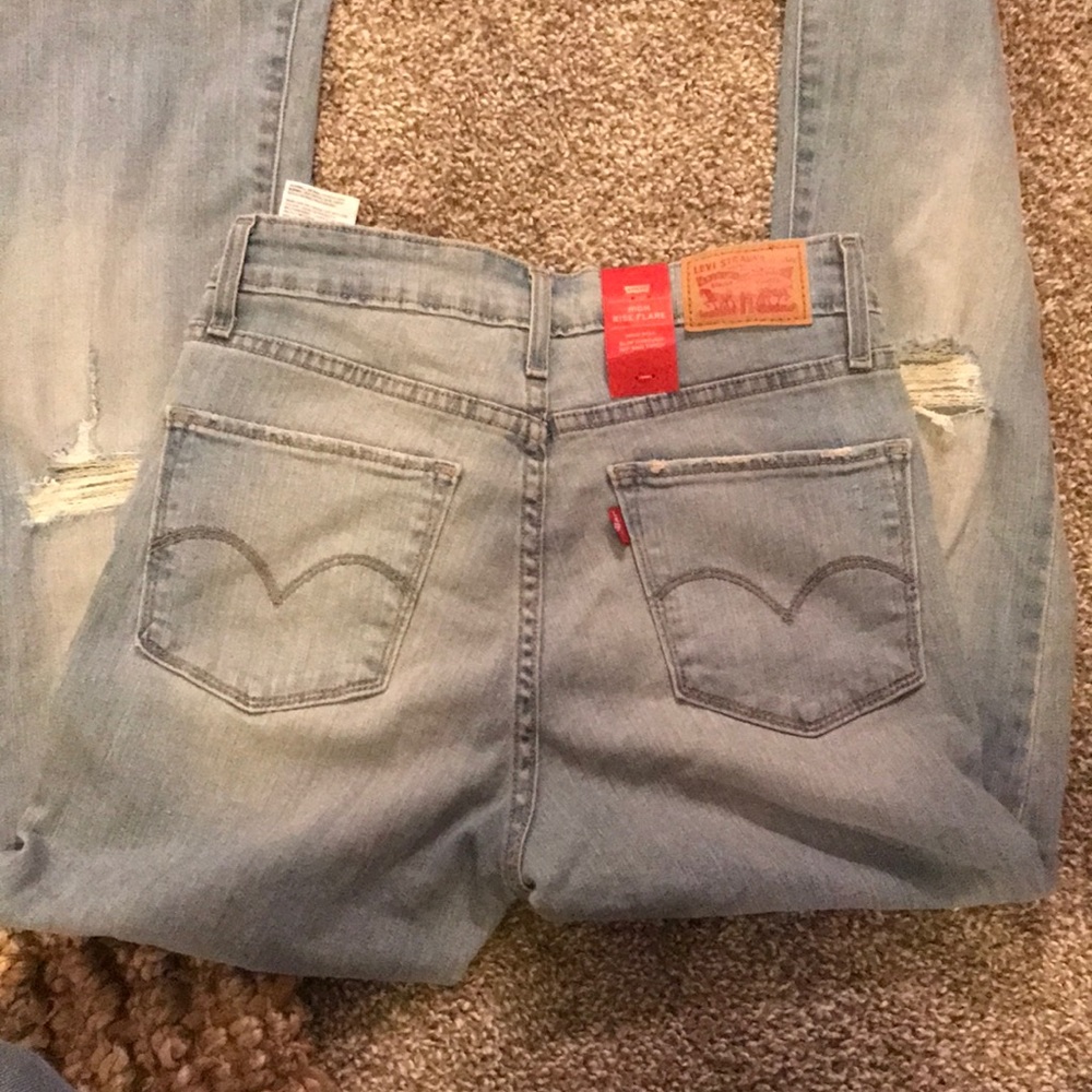 Levi’s high rise flare jeans high waisted